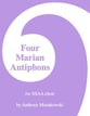 Four Marian Antiphons SSAA choral sheet music cover